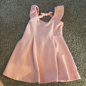Janie and Jack Pink and White Sleeveless Sundress